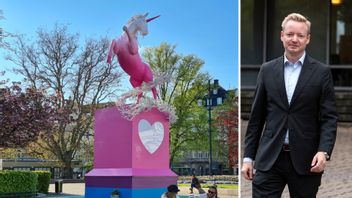 Malmös oppositionsråd Torbjörn Tegnhammar (M) är kritisk till valet av pride-staty i Malmö, men menar att även Malmöbor har rätt till utsmyckningar i stadsmiljön. Foto: Sören Billing/Johan Nilsson/TT.