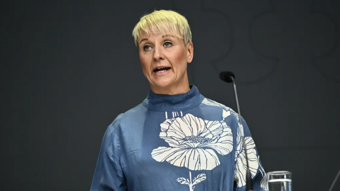 Äldre- och socialförsäkringsminister Anna Tenje (M). Foto: Anders Wiklund/TT