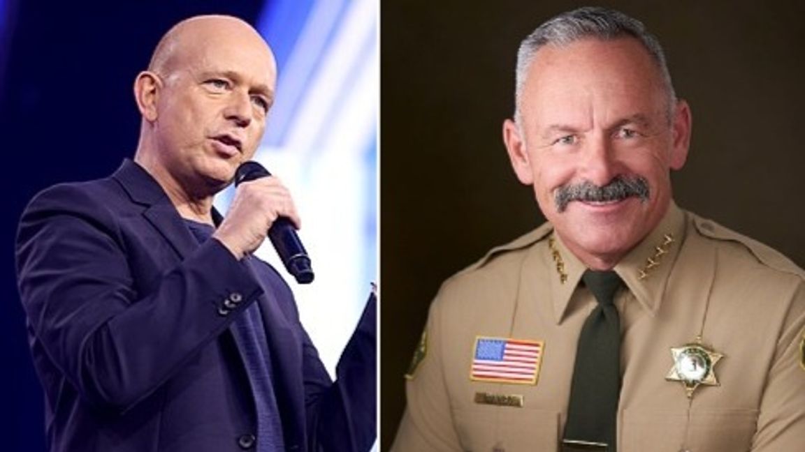 Steve Hilton och Chad Bianco. Foto: Gage Skidmore/ CC BY 2.0 Riverside County Sheriff’s Department