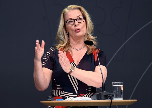 Skolminister Lotta Edholm (L) har nominerats av ett första förbund. Arkivbild. Foto: Fredrik Sandberg/TT