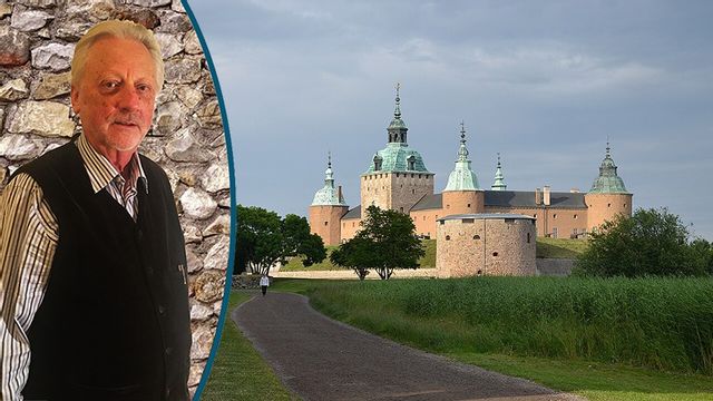 Lennart Göranson och Kalmar slott. Foto: Privat/Pudelek/CC BY-SA 4.0