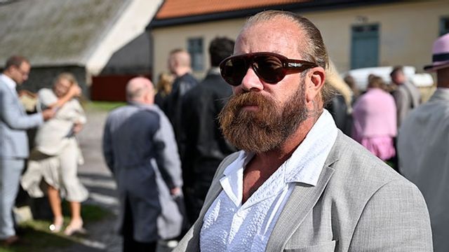 Jan Emanuel på Jimmie Åkessons bröllop i september förra året. Bild: Johan Nilsson/TT