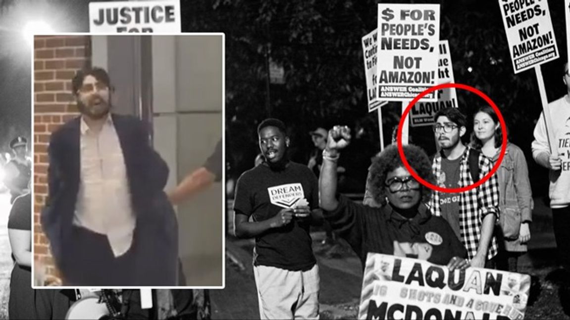 Elias Rodriguez syns på bild från tidigare vänsterextrema demonstrationer. Foto: X