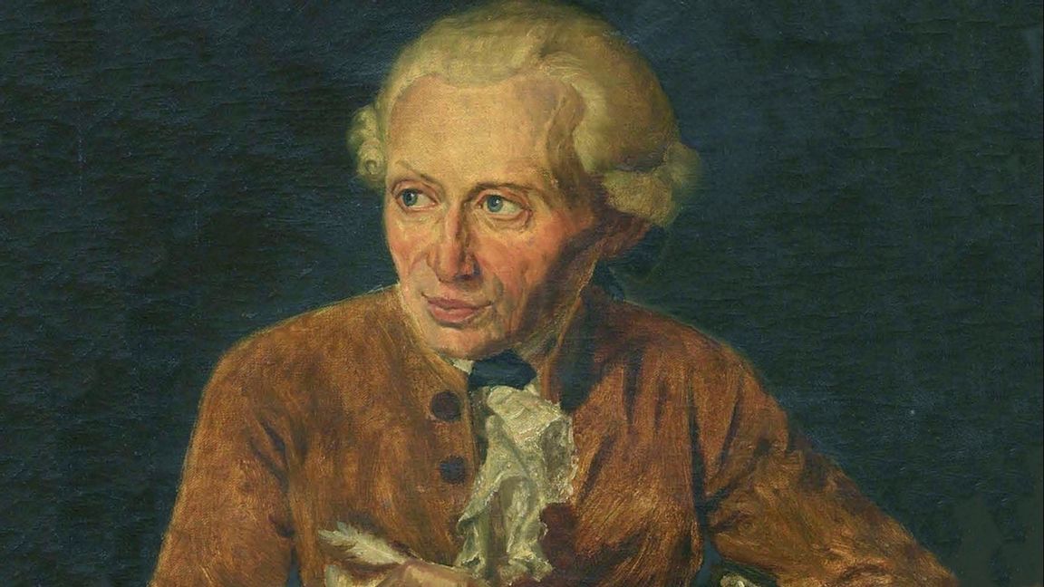 Immanuel Kant, målning av Adolf von Heydeck.