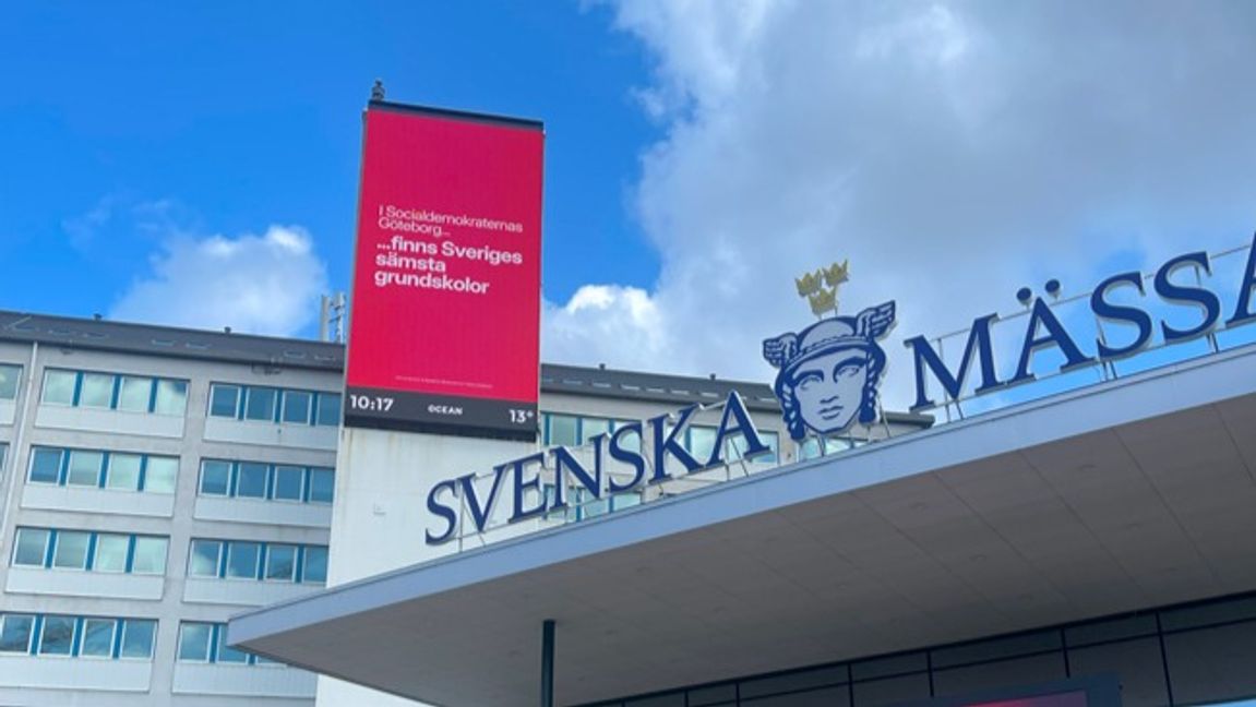 En reklamkampanj. Foto: Moderaterna Västra Götaland.