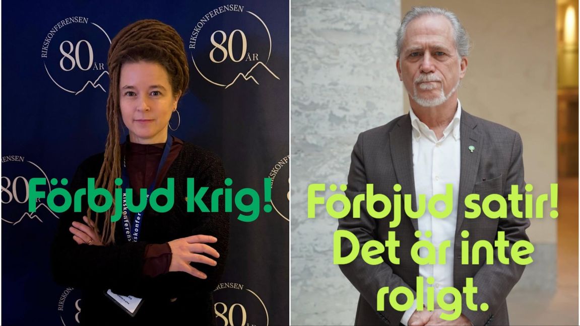 HG Abrahamsson anklagades för att ”generera hat” av Amanda Lind (MP) efter ett satiriskt inlägg om Miljöpartiet. Foto: Faksimil/X