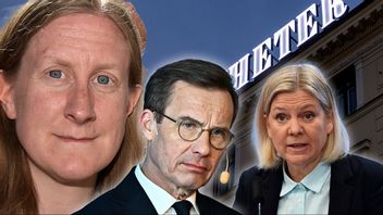 DN:s ledarskribent Susanne Nyström drömmer om en S-M-regering. Bilden är ett montage. Foto: Lars Schröder/Henrik Montgomery/Janerik Henriksson/Christine Olsson/TT