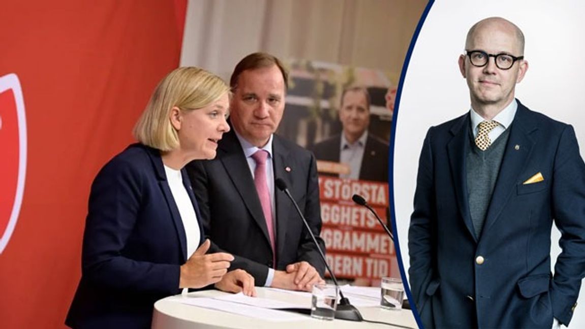 Magdalena Andersson spås ta över efter Stefan Löfven. Foto: Pontus Lundahl, TT.