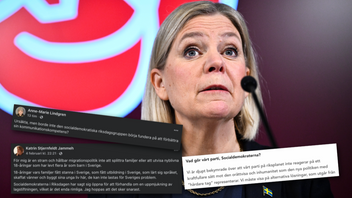 Det råder stora splittringar inom Magdalena Anderssons (S) parti gällande utvisningar av ungdomar. Foto: Fredrik Sandberg/TT