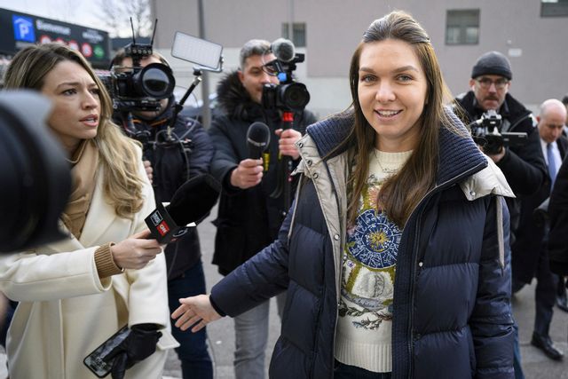 Simona Halep friades från dopning och fick en lång avstängning hävd. Arkivbild. Foto: Laurent Gillieron/AP/TT