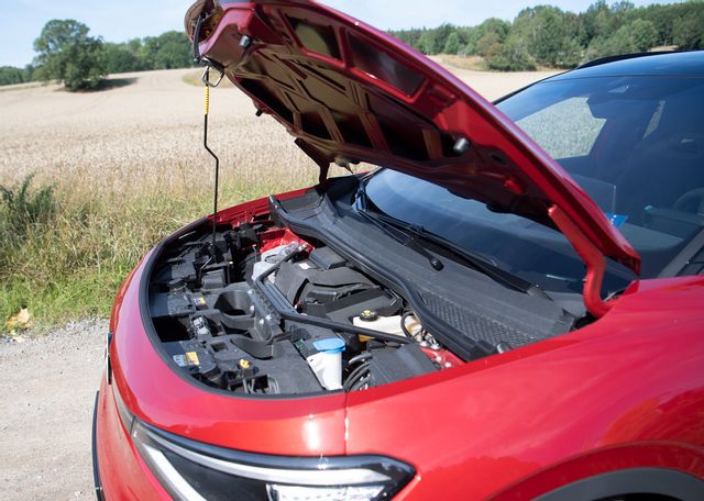 Elbil bland vajande sädesfält 2021. Arkivbild. Foto: Fredrik Sandberg/TT