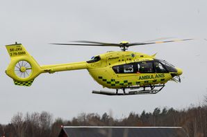 En person har förts till sjukhus. Arkivbild. Melcher Ekströmer/TT