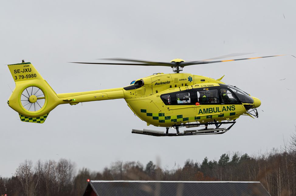 En person har förts till sjukhus. Arkivbild. Melcher Ekströmer/TT