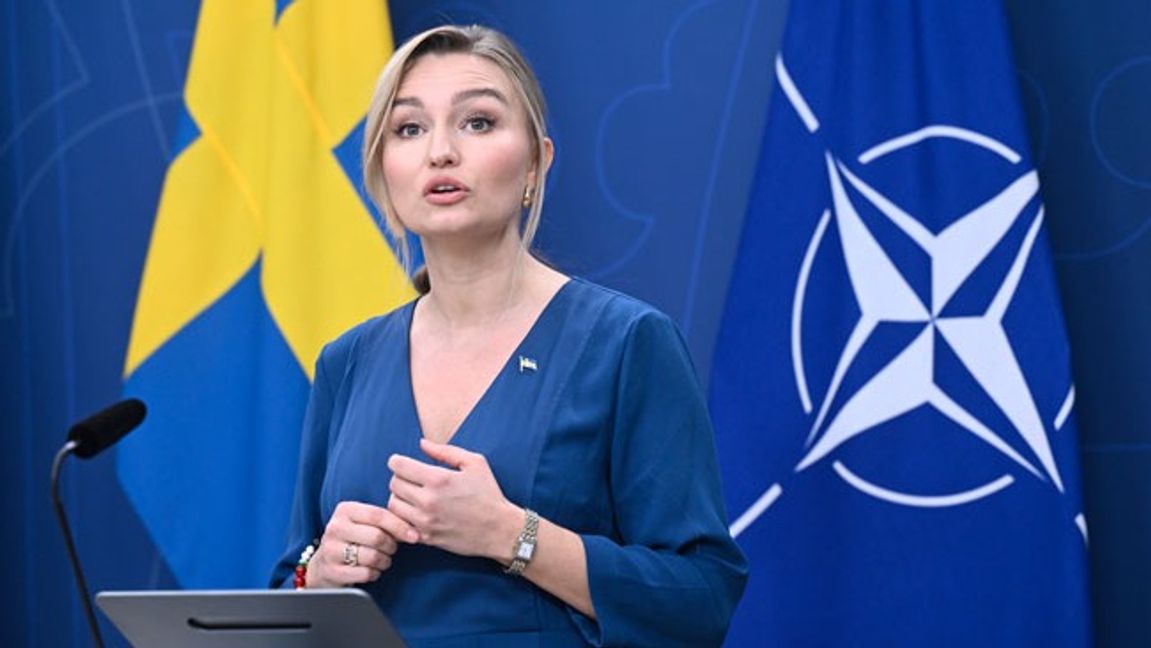 Kristdemokraternas partiledare Ebba Busch. Foto: Jessica Gow/TT.