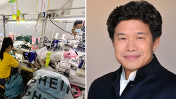 Sheins vd Donald Tang står fast vid bolagets höga värdering trots motvindar inför den planerade börsnoteringen i London. Foto: TT/Montage