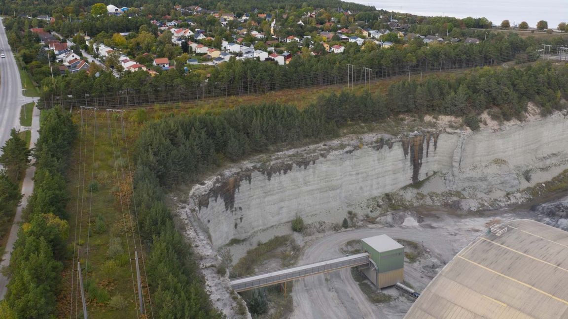 Cementas kalkbrott i Slite Foto: Fredrik Sandberg/TT