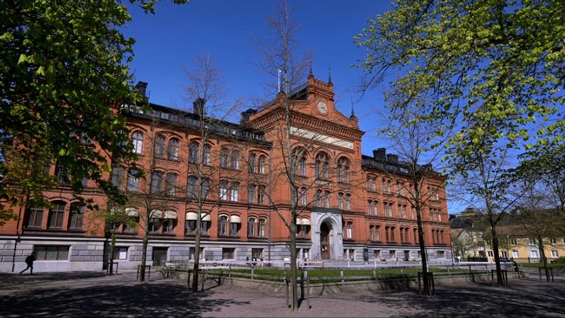 Södra latins gymnasium på Södermalm i Stockholm, en av skolorna som portar ungdomsförbund. Foto: Janerik Henriksson/TT.