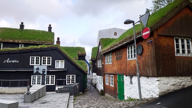 Tomt på gatorna i Torshavn. Arkivbild. Foto: HENRIK SAMUELSSON/TT