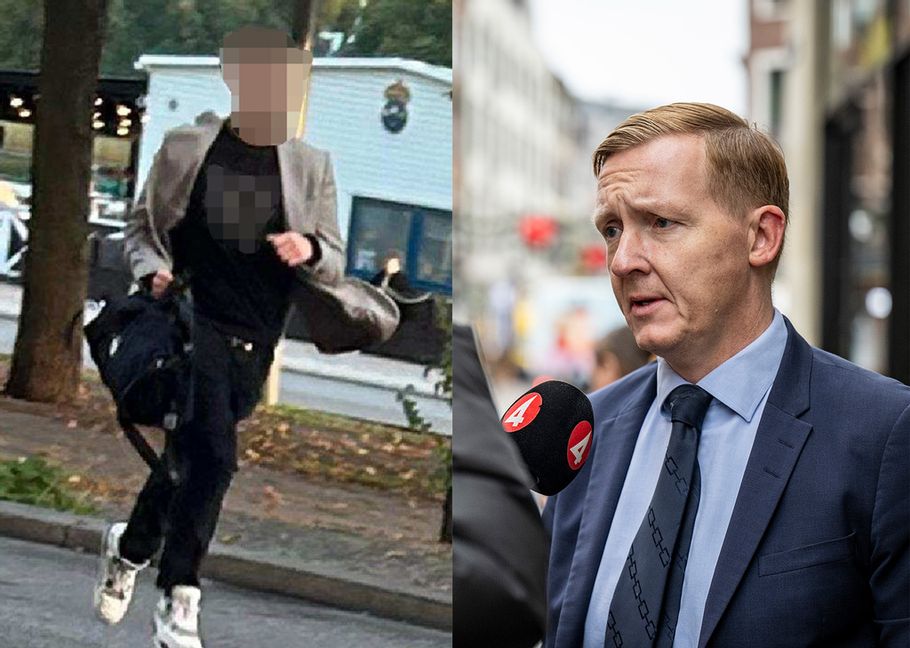 Maskade bilder från polisens förundersökning och försvarsadvokaten Jakob Buch-Jepsen. Polisen/Johan Nilsson/TT