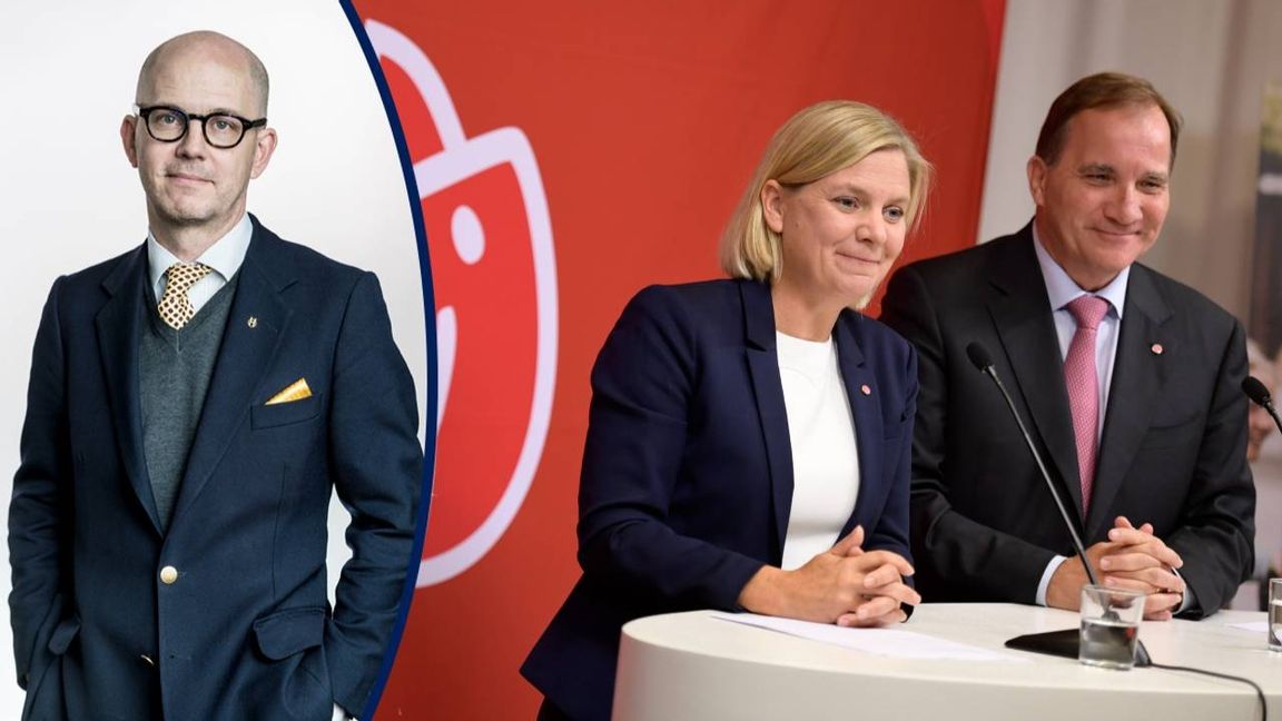 Statsminister Stefan Löfven och finansminister Magdalena Andersson. Foto: Pontus Lundahl, TT.