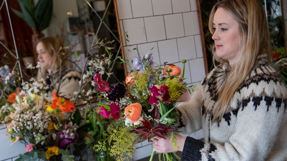 Kedjan Interflora säger att de har märkt av ett "historiskt försäljningstryck". FOTO: Johan Nilsson/TT.