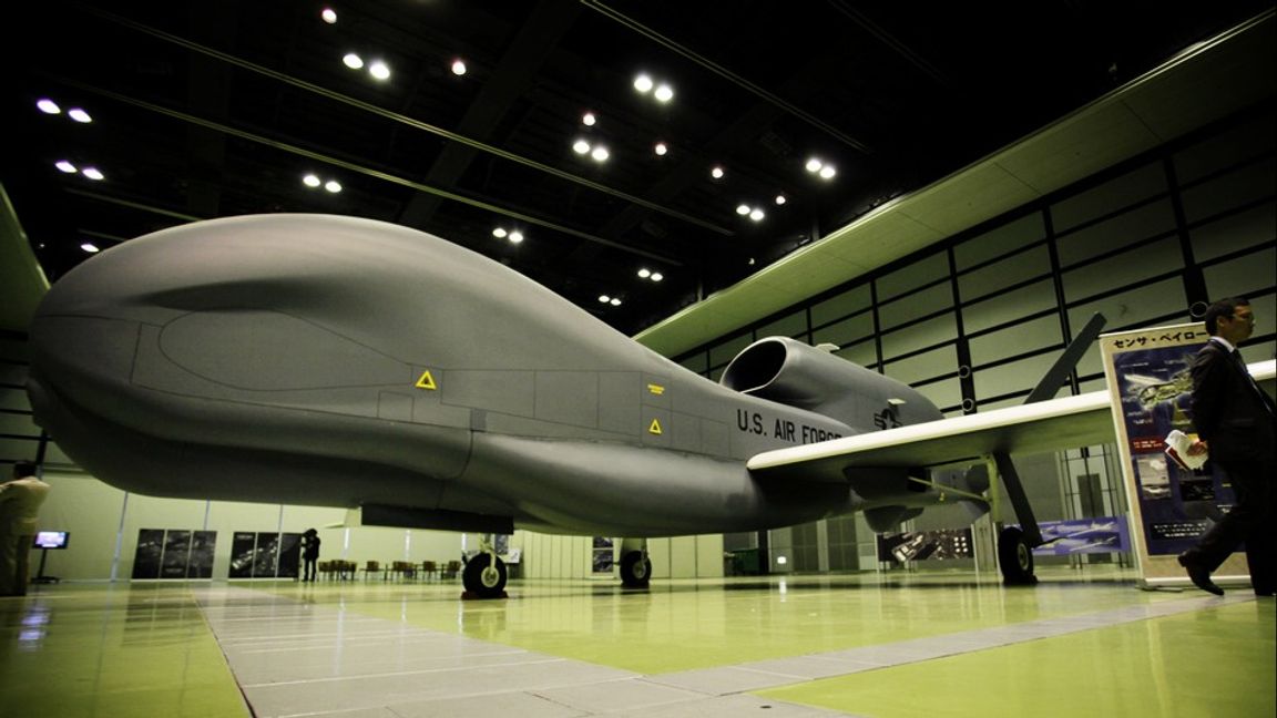 RQ-4 Global Hawk är gjord för att övervaka stora områden. Arkivbild. Foto: Junji Kurokawa/AP/TT. 