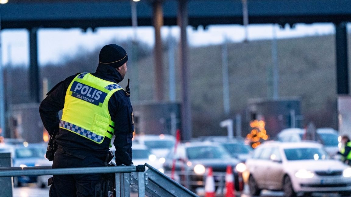 Regeringen återinför inre gränskontroller på grund av säkerhetsläget. Foto: Johan Nilsson/TT