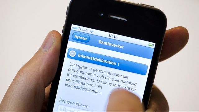 Deklarera digitalt allt vanligare. Arkivbild. Foto: JONAS EKSTRÖMER/TT