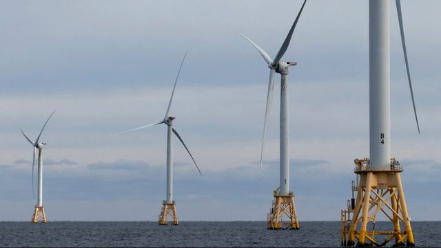 Vindsnurror till havs i USA. Arkivbild. Foto: JULIA NIKHINSON/AP/TT