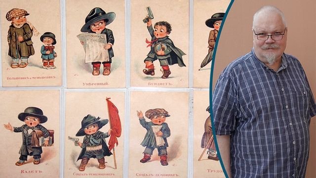 Olika ideologier är bra för demokratin, men samhället måste fungera också. Vykort av Vladimir Taburin (1870-1954).