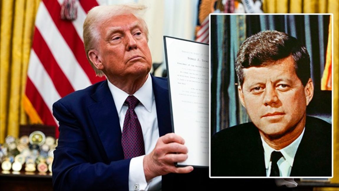 Donald Trump i full fart med att signera exekutiva ordrar. Foto: Ben Curtis/AP