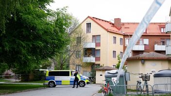 Lägenhet i Örebro där det sprängdes i maj. Foto: Kicki Nilsson/TT.
