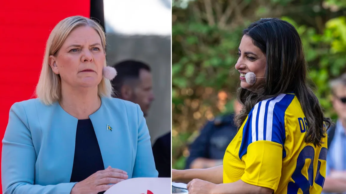 Magdalena Andersson (S) och Nooshi Dadgostar (V). Enligt Expressens källor är irritationen mot V stor inom S. Foto: Bene Riobó, CC BY-SA 4.0, via Wikimedia Commons