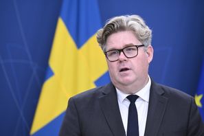 Justitieminister Gunnar Strömmer (M) lägger med de övriga Tidöpartierna fram ett förslag om anonyma vittnen. Arkivbild. Jessica Gow/TT