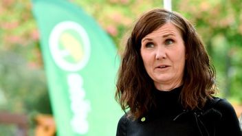 Miljöpartiets språkrör, jämställdhets- och bostadsminister Märta Stenevi. Arkivbild. Foto: Pontus Lundahl/TT