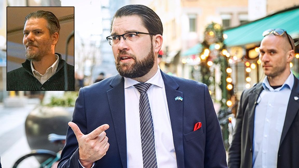 Dagens debattör Kim Fredriksson är kritisk till Jimmie Åkessons omsvängning i Natofrågan. Bild: Privat / Stefan Jerrevång/TT.