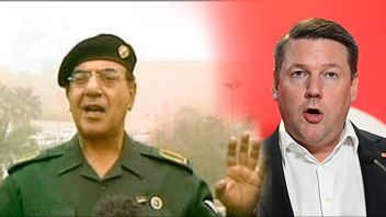 Partisekreteraren Tobias Baudin (S) riktar återigen anklagelser mot M gällande invandringen. På X kritiseras han för sitt nya utspel. En kritiker jämför honom med ”Bagdad Bob”. Foto: Jessica Gow/TT/Irakiska regeringen