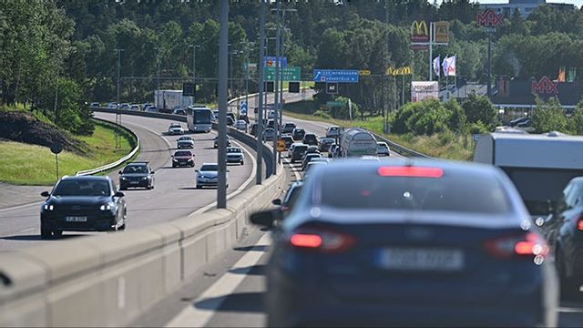 Bild från tidigare köbildning på E4. Bild: Foto: Magnus Lejhall / TT
