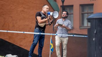 Salwan Najem och Salwan Momika. Foto: Stefan Jerrevång/TT