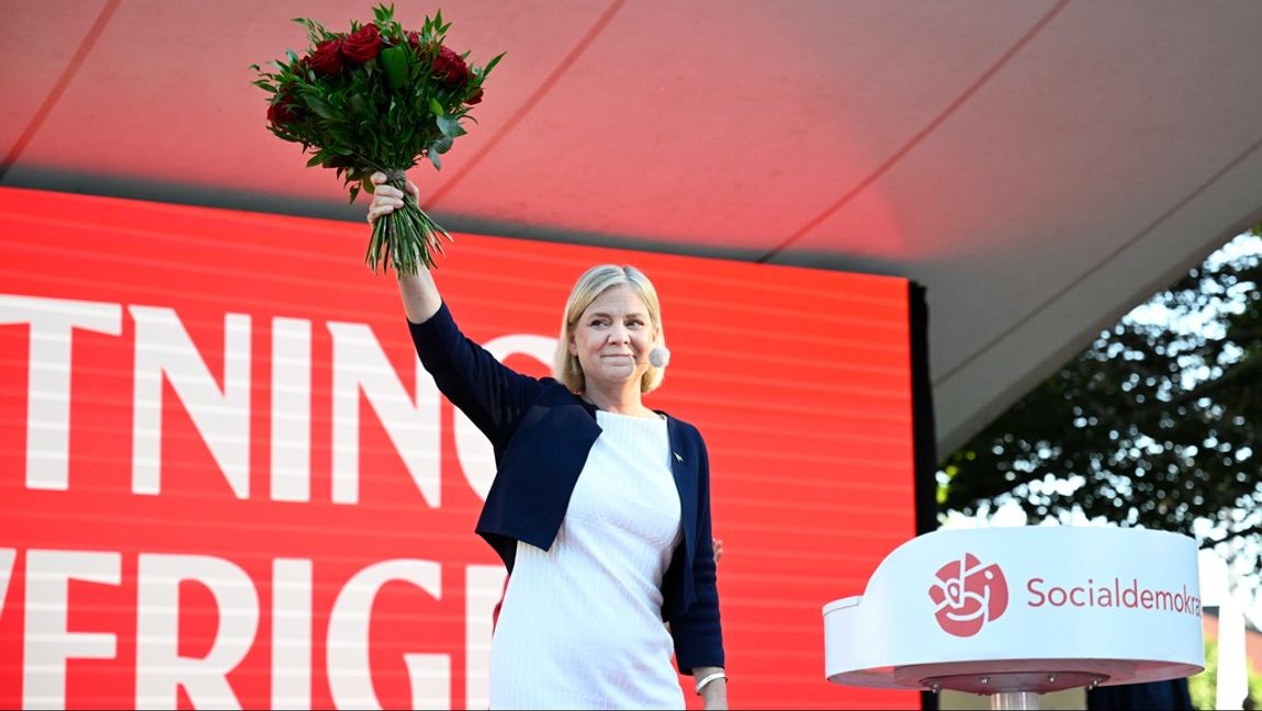 Allt Andersson behöver för att göra Sverige bra igen är mer makt så att hon kan ta kontrollen över samhället. Foto: Christine Olsson/TT 