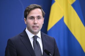 Biståndsminister Benjamin Dousa (M). Arkivbild Jessica Gow/TT