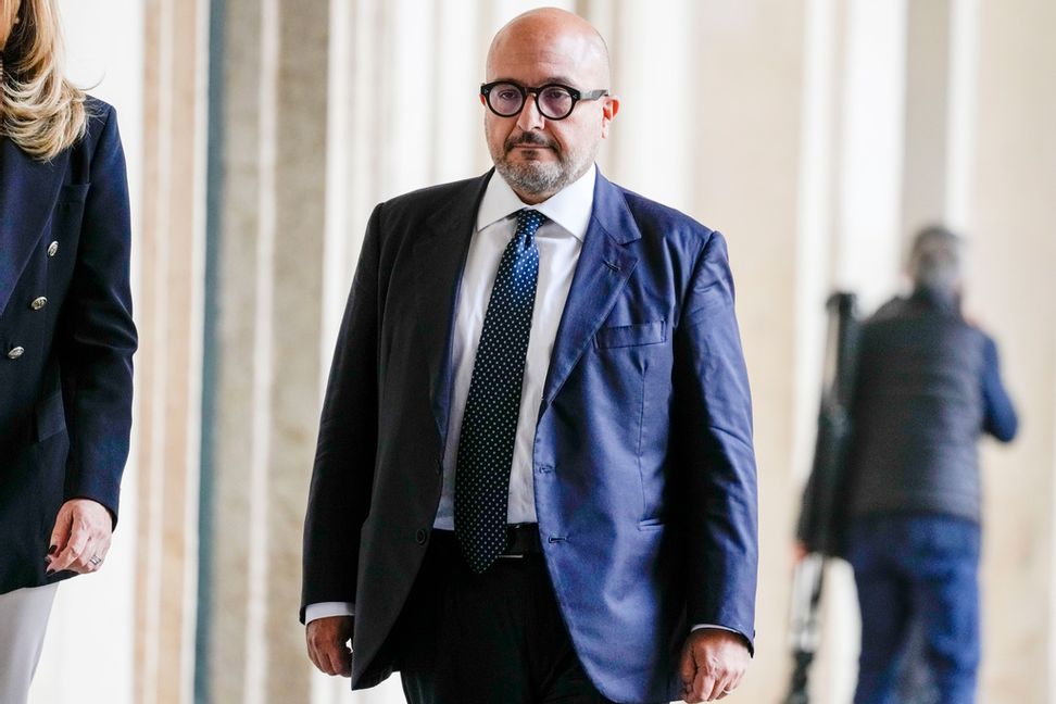 Italiens kulturminister Gennaro Sangiuliano avgår. Bild från 2022. Andrew Medichini/AP/TT