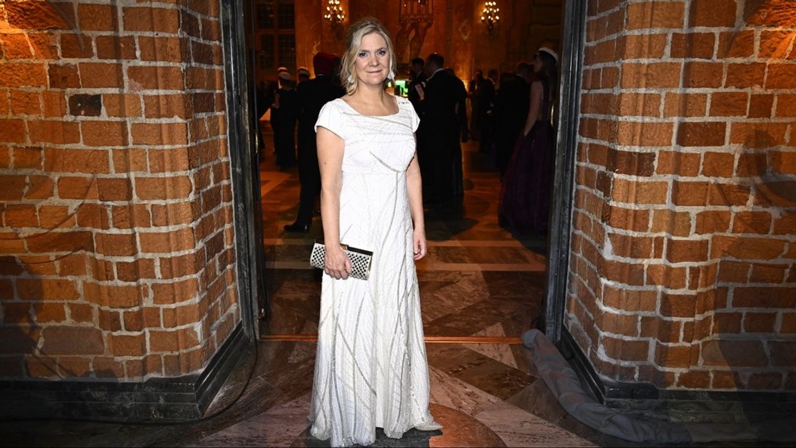 Magdalena Andersson hålls alltid fri från fläckar eller ansvar. Foto: Christine Olsson/TT