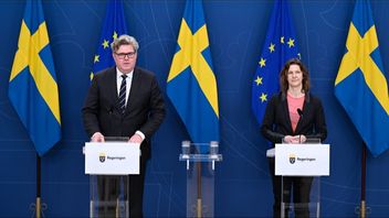 Gunnar Strömmer (M) och Nina Larsson (L). Foto: Pontus Lundahl/TT.