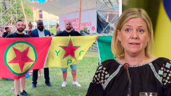 Magdalena Andersson kritisk till PKK-kuppen. Foto: Twitter/The Presidential Office of Ukraine/AP/TT