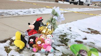 Minnesplats utanför familjens hem i Utah. Foto: Laura Seitz/AP/TT 