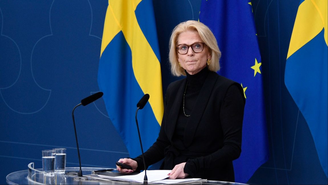 Sveriges finansminister Elisabeth Svantesson (M). Foto: Lars Schröder/TT