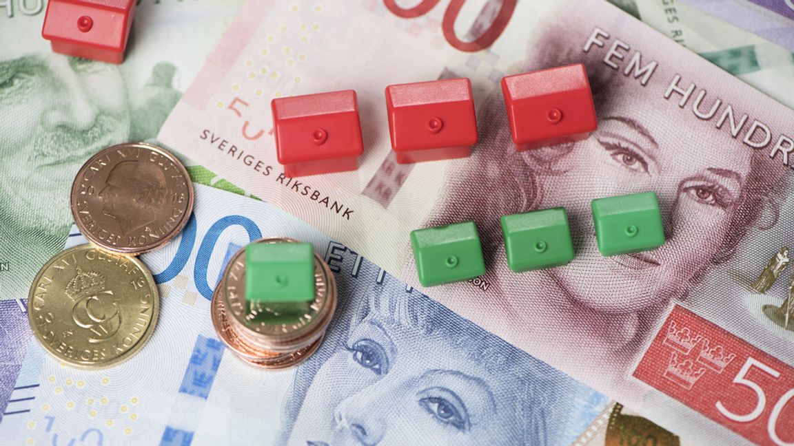 Snitträntan på de rörliga bolånen sjönk med 0,1 procentenheter i juli. Fredrik Sandberg/TT