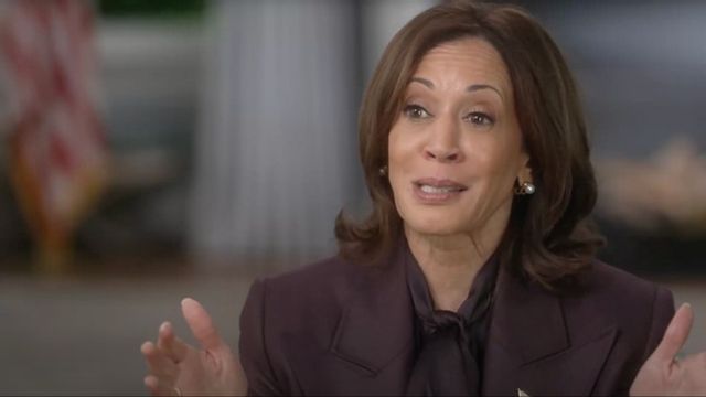 Kamala Harris svar redigerades av CBS News. Foto: CBS/FCC