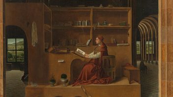 Antonello da Messina - Sankt Hieronymus i sitt arbetsrum - National Gallery London